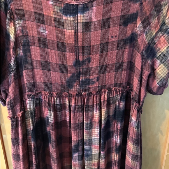 Urban Outfitters Red and Black Plaid Maxi Dress - Picture 4 of 5